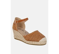 Kalista Raffia Woven Wedge Sandals