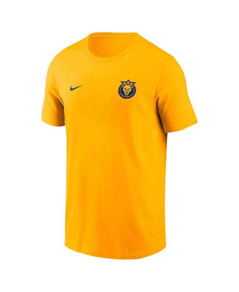 Nike Men's Ally Sentnor Gold Utah Royals Core Crew Neck T-Shirt