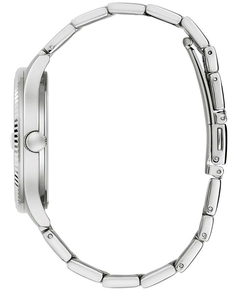 Caravelle Men's Classic Stainless Steel Bracelet Watch 41mm