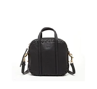 Susu Black Purse Leather Crossbody Bag Medium Size Women's Handbag