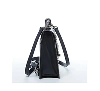Susu Convertible Leather Backpack Purse Crossbody Bag with Embellishments and Top Handle Women's Handbag