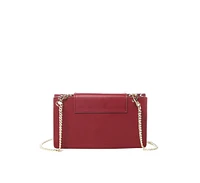 Susu Mini Crossbody Bag Small Leather Burgundy Purse Wristlet Women's Handbag