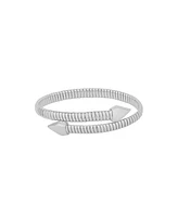 And Now This Cubic Zirconia Flexible Stretch Bypass Bracelet