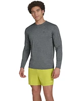 Calvin Klein Men's Monogram Long-Sleeve Swim Rash Guard