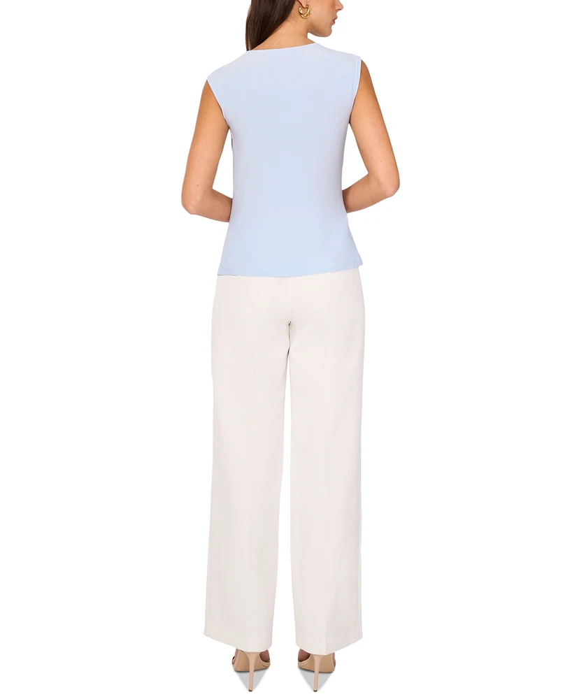 Vince Camuto Women's Draped Crossover Neck Top