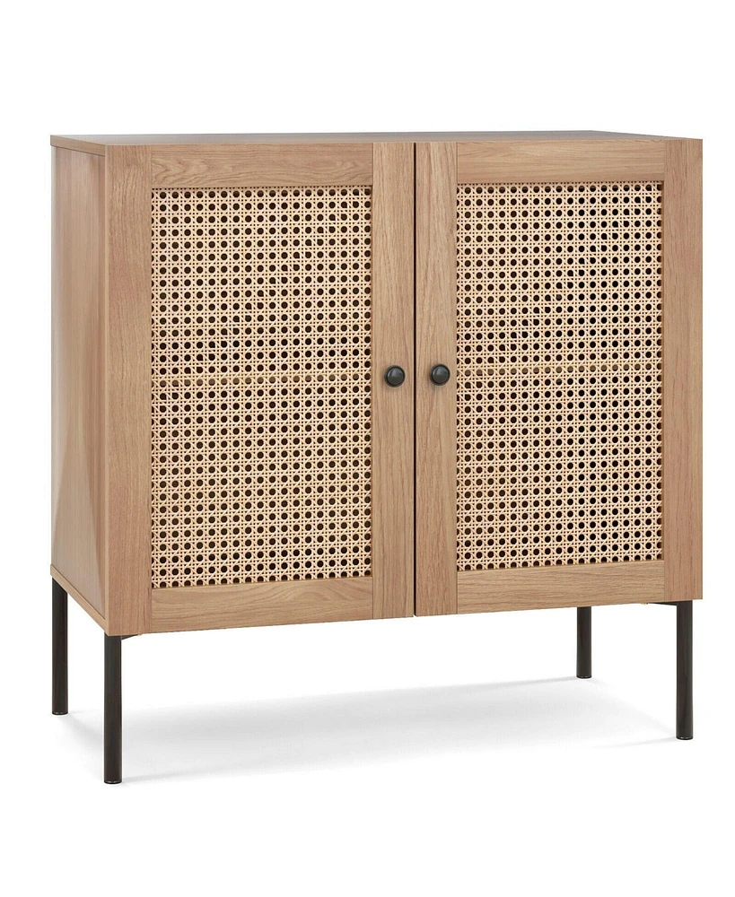 Kitchen Sideboard Cabinet with 2 Doors and Adjustable Interior Storage Shelf