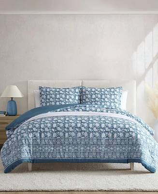 Nautica Bayport Floral Cotton Reversible 2-Pc. Comforter Set, Twin/Twin Xl