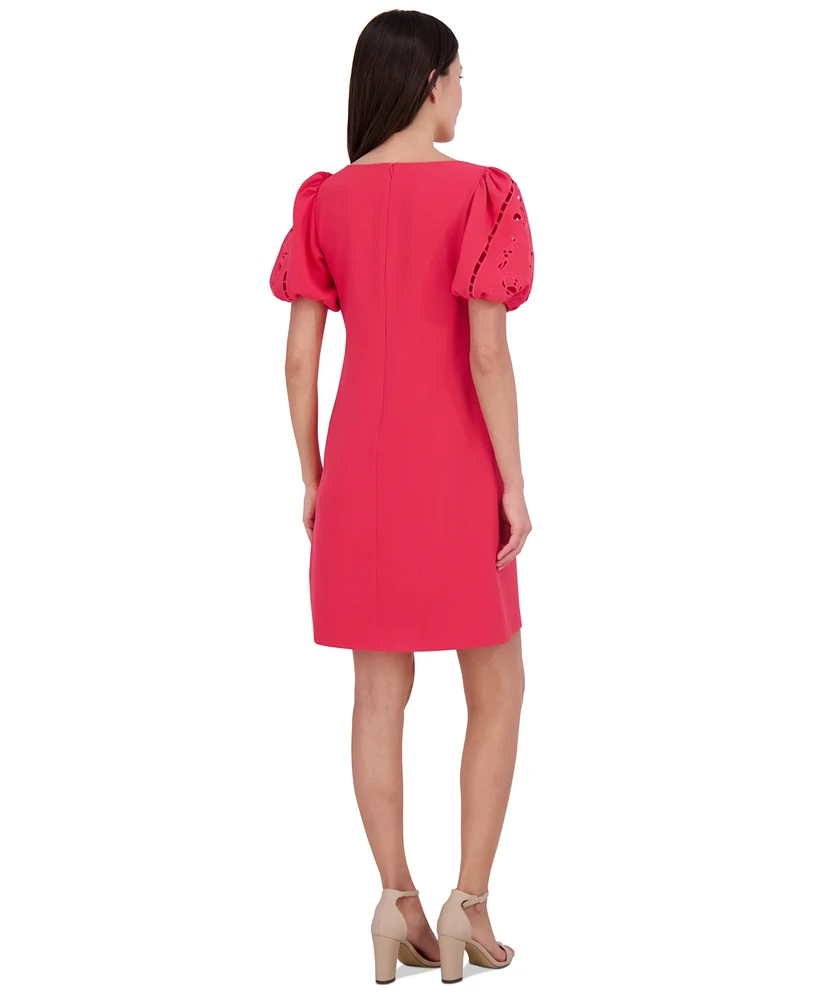 Vince Camuto Women's Boat-Neck Signature Crepe Dress
