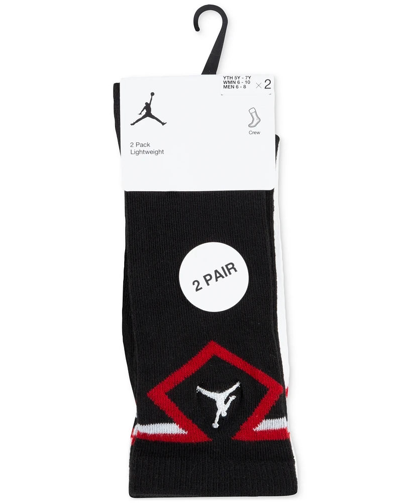 Jordan Big Kids Diamond Logo High Crew Socks