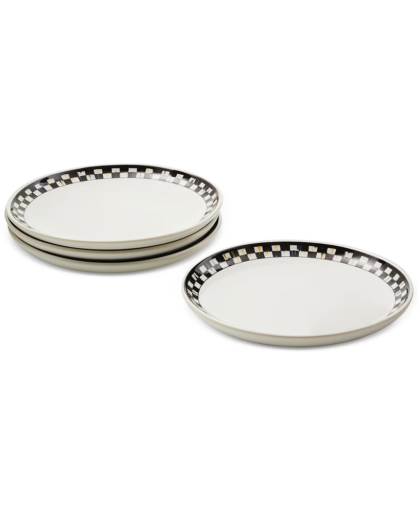 MacKenzie-Childs Courtly Check Everyday Small Plates, Set of 4