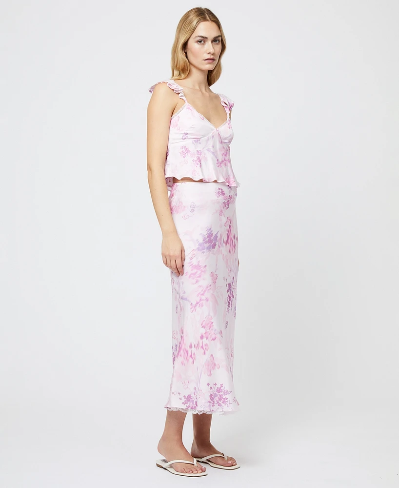 French Connection Women's Elyria Oona Satin Maxi Skirt