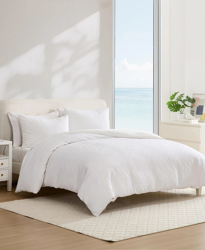 Nautica Seaside Floral Jacquard 3-Pc. Comforter Set