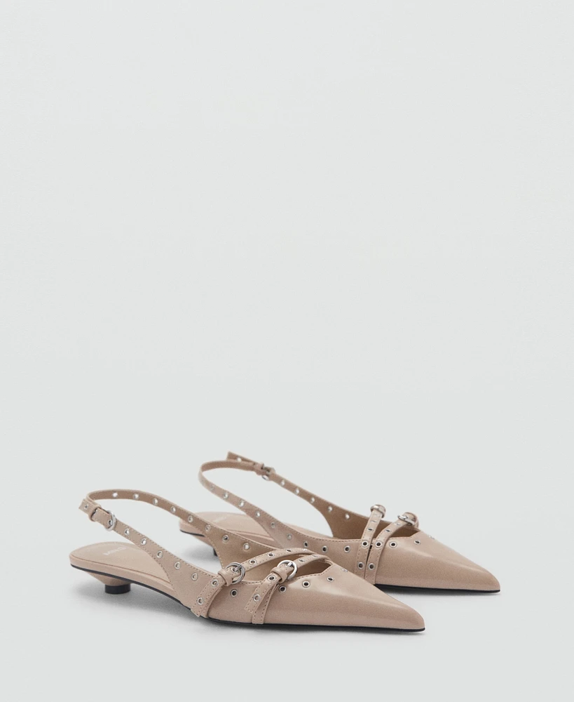 Mango Women's Die-Cut Kitten Shoes
