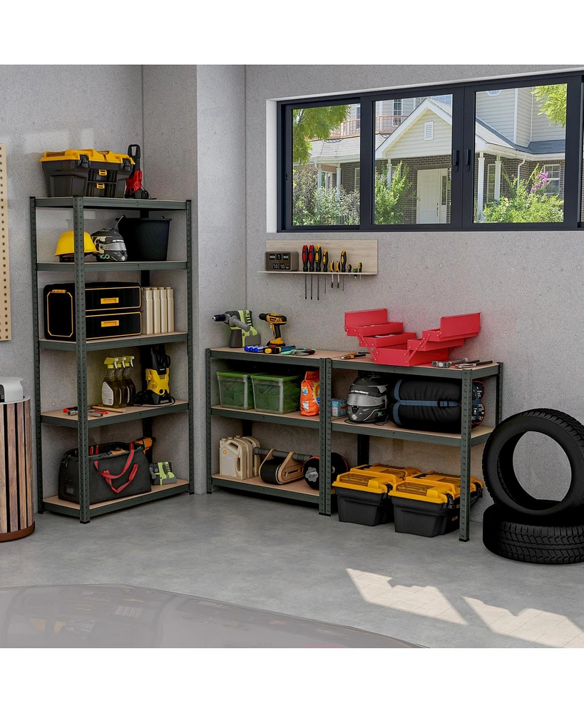 5-Tier Shelving Unit with 2000 Lbs Capacity Heavy-Duty Storage Rack for Home & Garage