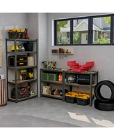 5-Tier Shelving Unit with 2000 Lbs Capacity Heavy-Duty Storage Rack for Home & Garage