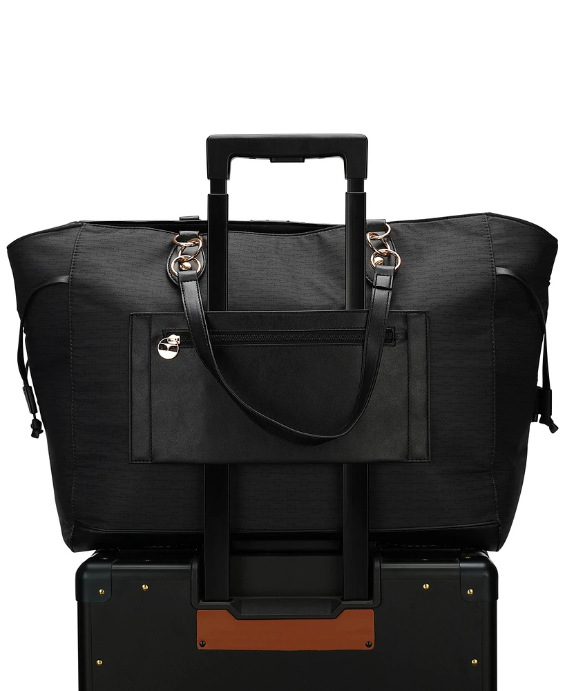 Elle Eleganza 32 Liters Monogram Weekender Tote Bag