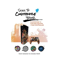 Sony Playstation 5 Slim Disc Bundle with Horizon Forbidden West, Extra Edge Controller, Pro Gamer Kit, Dual Charge Dock and MightySkins Decal Voucher