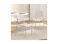 Modern Dining Chair Set of 2 Sleek and Durable Seating for Dining Room or Kitchen