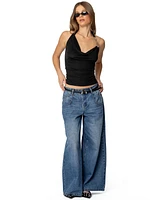 Edikted Women's Rhia Cowl Neck Halter Top