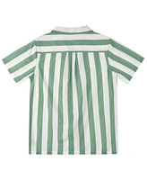B By Brooks Brothers Big Boys Striped Camp Shirt
