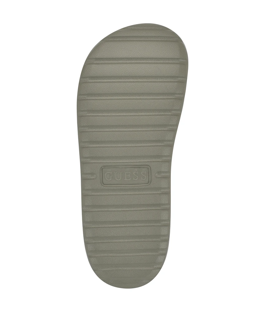 Guess Men's Metzer Branded Slip On Fashion Slides