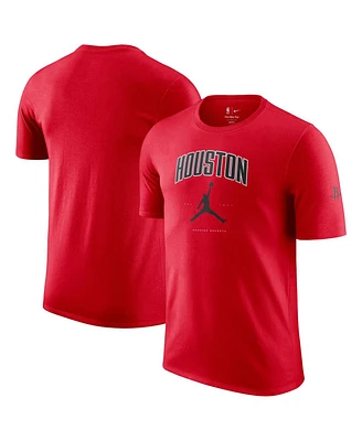 Jordan Men's and Women's Red Houston Rockets Essential Cities T-Shirt