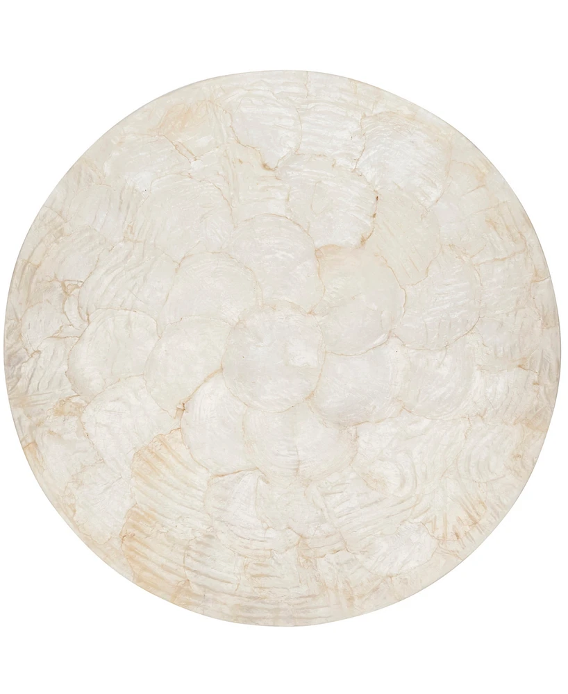 Saro Lifestyle Wavy Capiz Shell Placemat, Set of 4