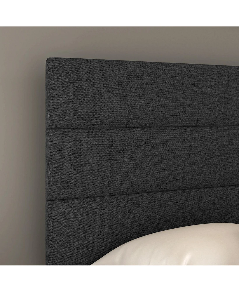 Boyd Sleep Ravenna Upholstered Linen Adjustable Height Headboard Platform Bed Frame