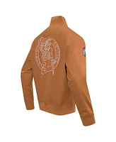 Pro Standard Men's Brown Boston Celtics Paint The City Full-Zip Jacket