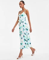I.n.c. International Concepts Women's Printed Braided-Strap Midi Dress, Exclusively at Macy's