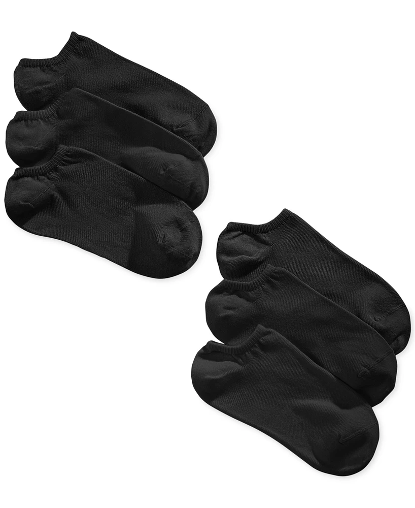 Hue Women's 6 Pack Cotton No Show Socks U6421