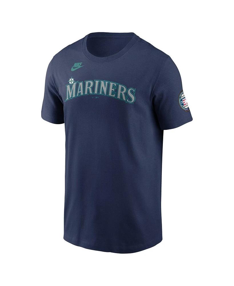 Nike Men's Ichiro Suzuki Navy Seattle Mariners 2025 National Baseball Hall of Fame Name Number T-Shirt