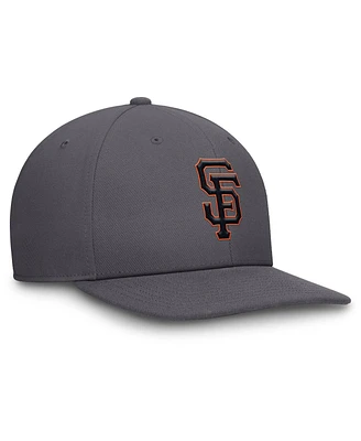 Nike Men's Gray San Francisco Giants Pro Performance Snapback Hat