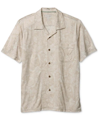 Tommy Bahama Men's Vista Mar Leaf-Pattern Linen Blend Shirt