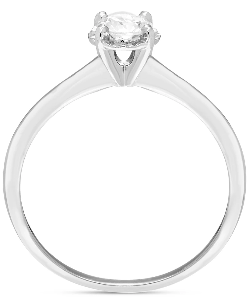 Diamond Solitaire Engagement Ring (1/4 ct. t.w.) in 14k White Gold