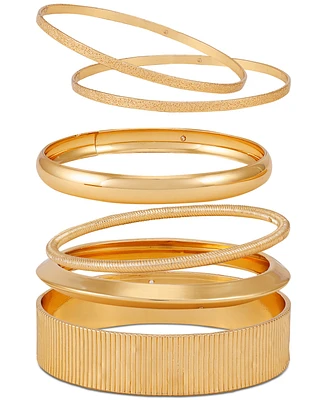 Guess 6-Pc. Set Multi Size Polished Bangle Bracelets