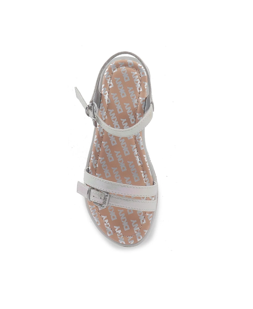 Dkny Little and Big Girls Tessa Carina Double Strap Sandal