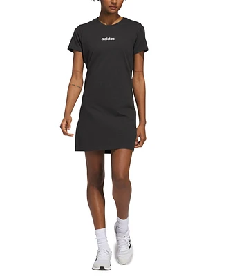 adidas Women's Cotton Essentials Short-Sleeve T-Shirt Dress