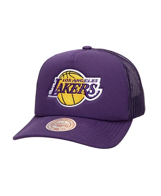 Mitchell & Ness Men's Purple Los Angeles Lakers Core Evergreen Otc Trucker Adjustable Hat