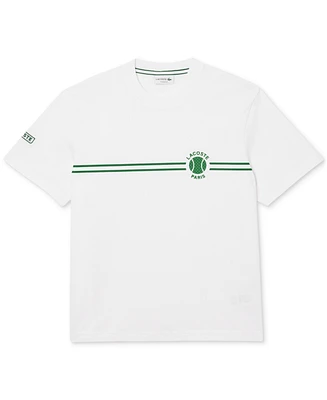 Lacoste Men's Heritage Short Sleeve Graphic Tennis T-Shirt