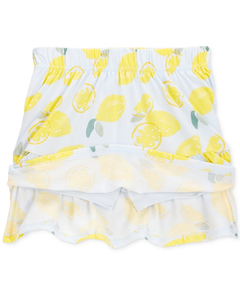 Carter's Toddler Girls Girl Tank Top & Lemon-Print Skort Set, 2 Piece Set
