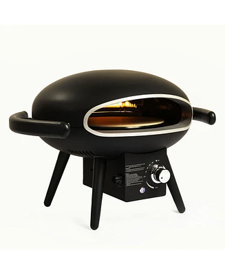 Gas Pizza Oven, Propane Outdoor Pizza Oven, Portable Pizza Oven For 12 Inch Pizzas, With Gas Hose & Regulator