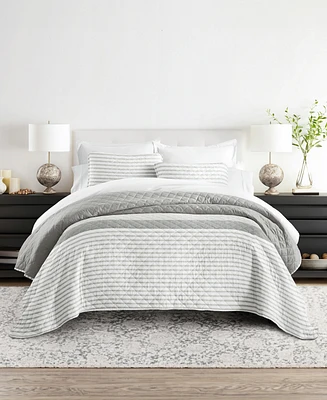 ienjoy Home Summer Stripes Reversible 2-Pc. Lightweight Quilt Set, Twin/Twin Xl