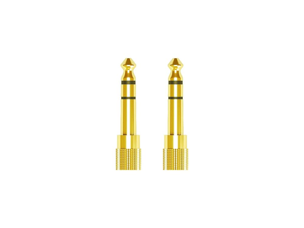 Mee audio 1/4" (6.3 mm) Stereo Audio Adapter (2 Pack)