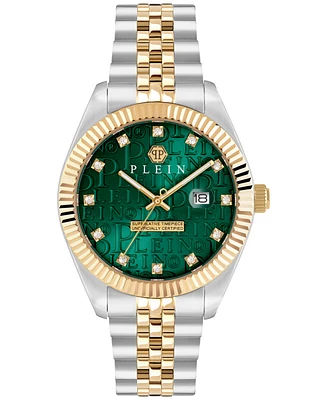 Philipp Plein Men's Date Superlative Two-Tone Stainless Steel Bracelet Watch 41mm