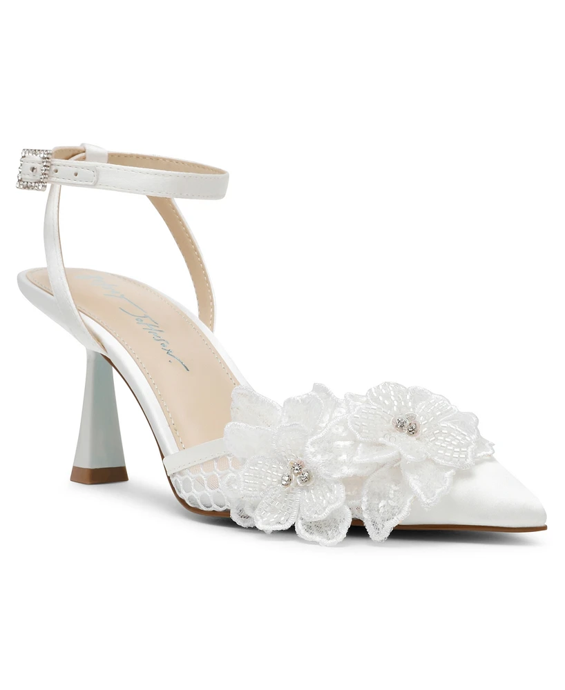 Betsey Johnson Women's Susie Flower Pointed Toe Pumps