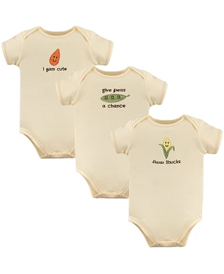 Touched by Nature Baby Boys Unisex Organic Bodysuit 3Pk