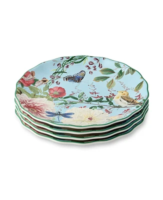 Certified International Flora Dinner Plates, Set of 4, Service for 4