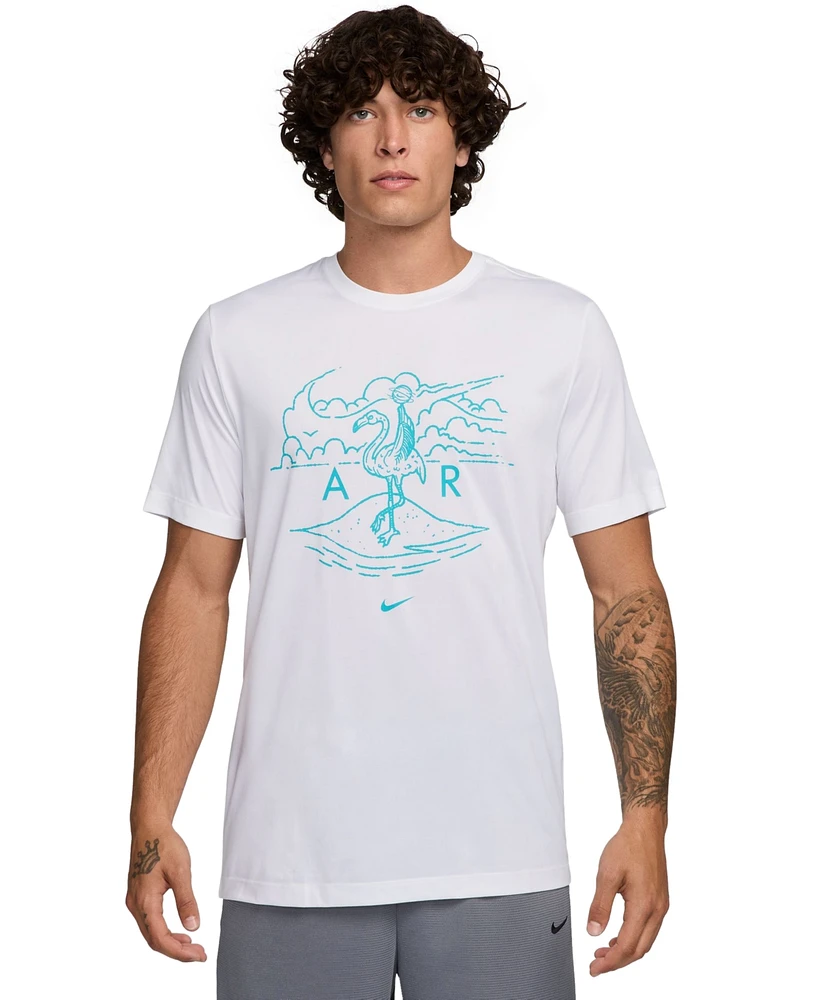 Nike Men's Dri-fit Flamingo Logo Basketball T-Shirt