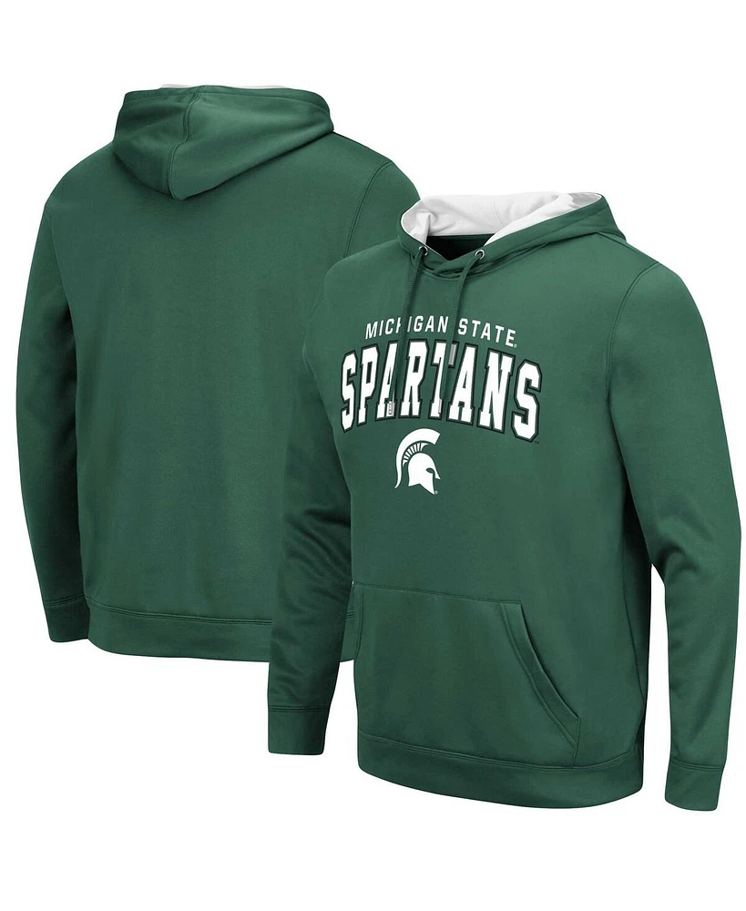Colosseum Men's Green Michigan State Spartans Resistance Pullover Hoodie